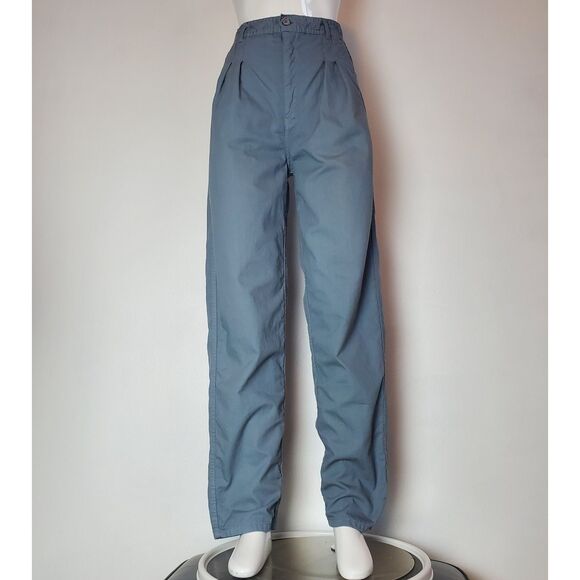 Vintage 80s Prime Cut Slate Blue Trousers - Picture 2 of 11